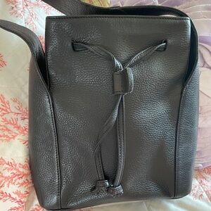 Elegant Black Leather Shoulder Bag